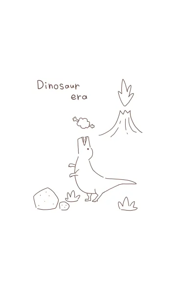 [LINE着せ替え] 恐竜はお肉が大好き♪シンプルの画像1