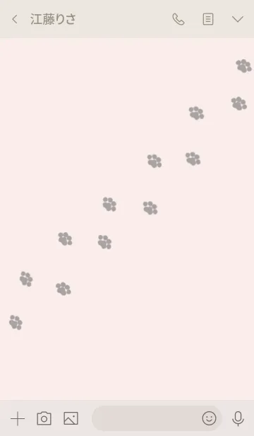 [LINE着せ替え] 猫のシンプル可愛いテーマの画像3