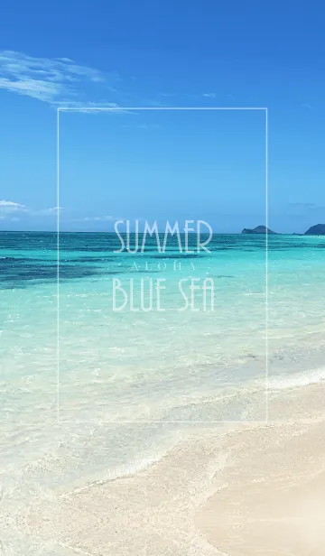 [LINE着せ替え] SUMMER BLUE SEA ALOHA.の画像1
