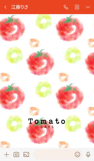 [LINE着せ替え] Tomato daysの画像3