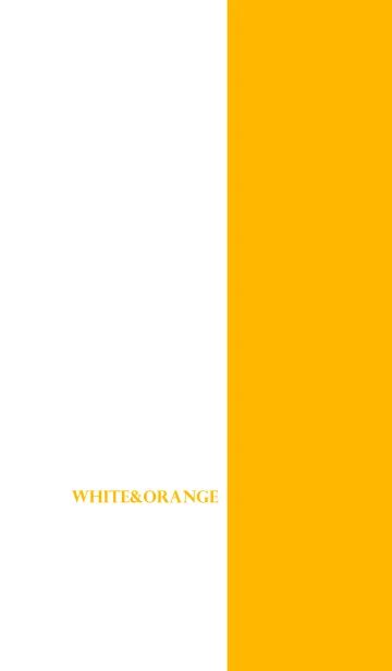 [LINE着せ替え] シンプル オレンジと白 No.4-2の画像1