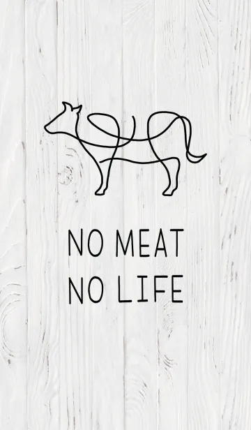 [LINE着せ替え] No Meat, No Lifeの画像1