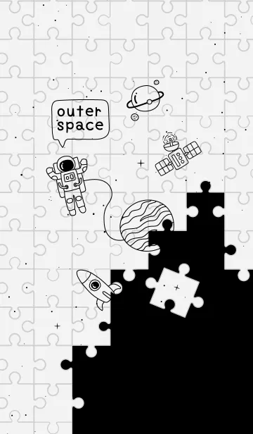 [LINE着せ替え] Space puzzle #w +の画像1