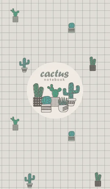 [LINE着せ替え] cactus notebook +の画像1