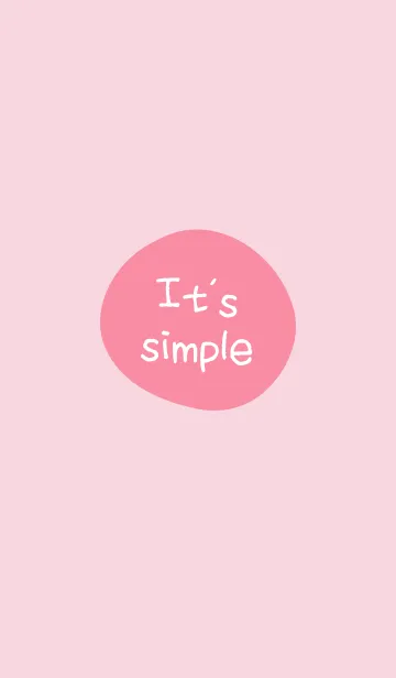 [LINE着せ替え] It's pink simpleの画像1