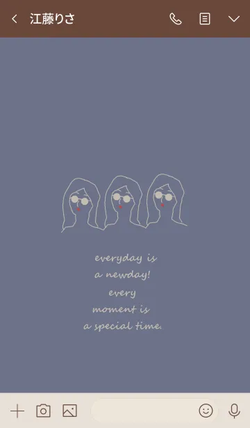 [LINE着せ替え] everyday is a newday#6の画像3