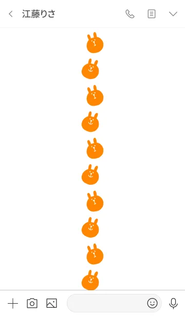 [LINE着せ替え] うさぎです 3の画像3