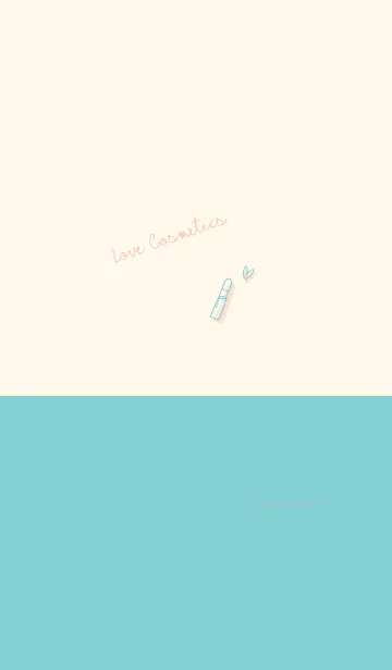 [LINE着せ替え] Love Cosmetics turquoise pinkの画像1