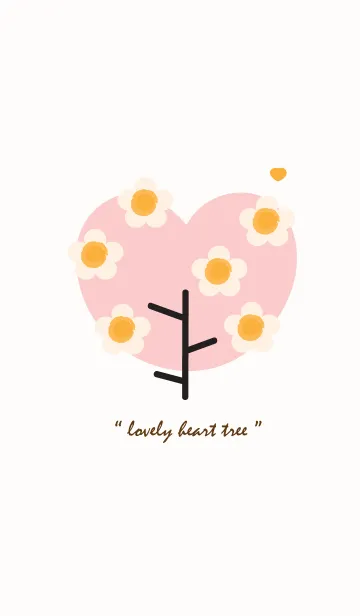 [LINE着せ替え] Lovey heart tree with lovely flower 7の画像1