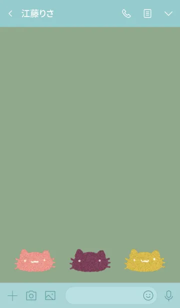 [LINE着せ替え] 和菓子カラーにゃんこの画像3