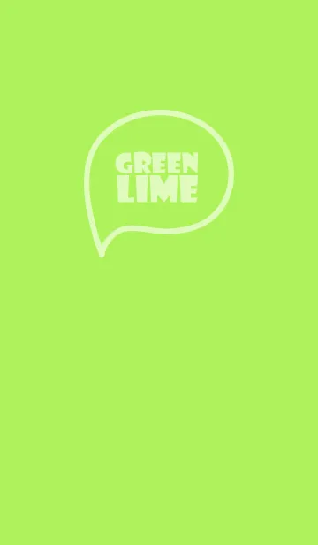 [LINE着せ替え] Love Lime Green Vr2 (jp)の画像1