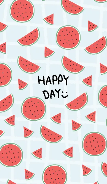 [LINE着せ替え] スイカ ブルー3の画像1