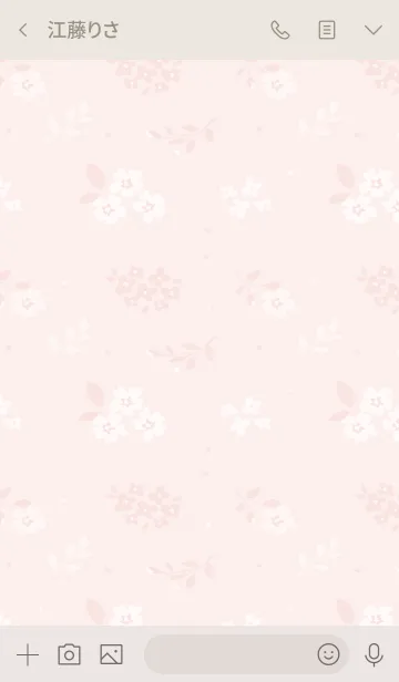 [LINE着せ替え] OTONA PATTERN momo flowerの画像3