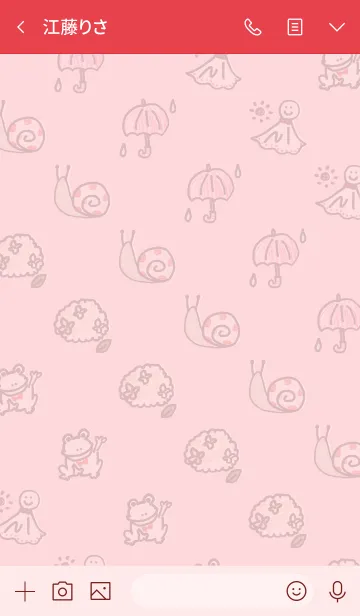 [LINE着せ替え] 推し色みつけた！赤の55の画像3