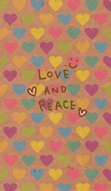 [LINE着せ替え] クラフトハートカラフル スマイル6の画像1