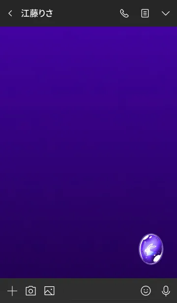 [LINE着せ替え] Lucky Amethyst Rabbitの画像3