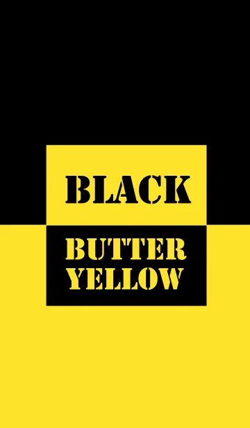 [LINE着せ替え] Butter Yellow & Black Vr.2 (jp)の画像1