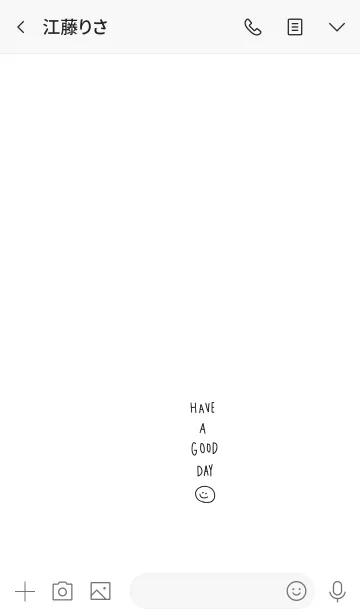 [LINE着せ替え] ゆるシンプルとスマイル。の画像3