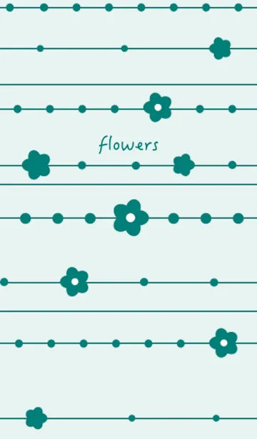 [LINE着せ替え] flowers (green)の画像1