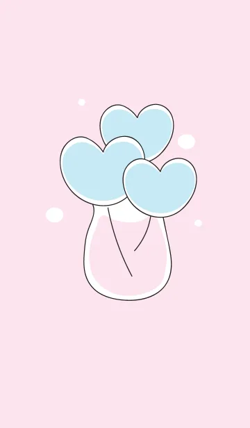 [LINE着せ替え] Heart flower in the vase 21の画像1