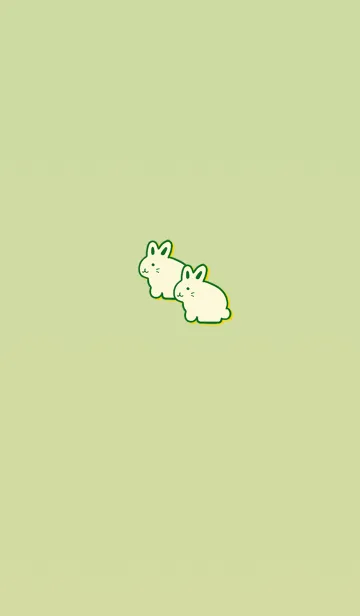 [LINE着せ替え] Simple money carrying rabbit 2の画像1