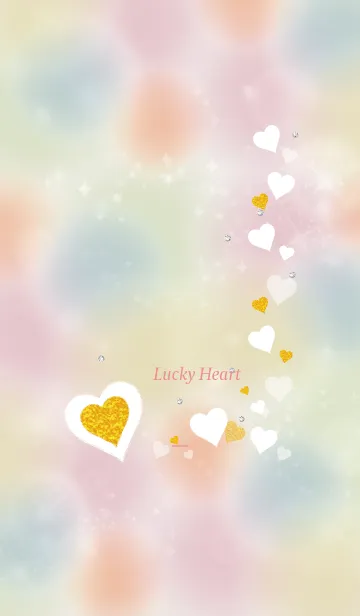 [LINE着せ替え] ベージュ ピンク:優しさ溢れる恋愛運ハートの画像1