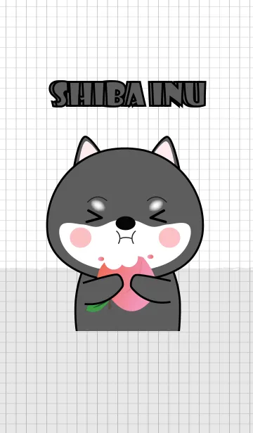 [LINE着せ替え] Minamal Black Shiba Inu 2 (jp)の画像1