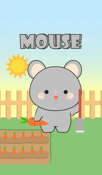 [LINE着せ替え] Oh！ Cute Gray Mouse Theme (jp)の画像1