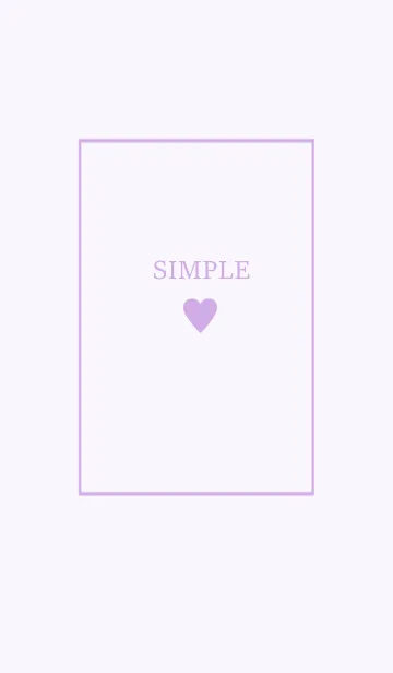 [LINE着せ替え] 大人のシンプルハート =purple*=の画像1