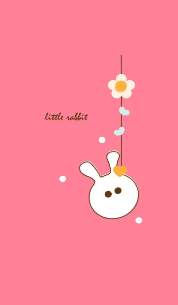 [LINE着せ替え] little rabbit with little heart 9の画像1