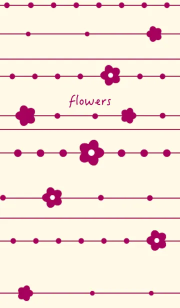 [LINE着せ替え] flowers (wine red)の画像1