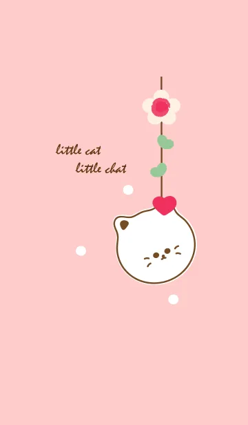 [LINE着せ替え] little cat with little heartの画像1