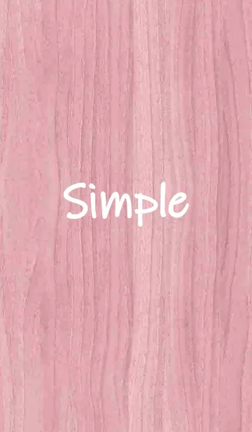[LINE着せ替え] シンプルな木-ピンクの画像1