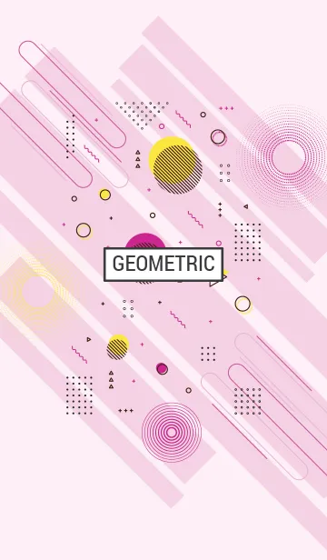 [LINE着せ替え] Geometric (Wisp Pink)の画像1