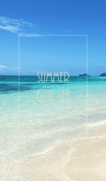 [LINE着せ替え] SUMMER BLUE SEA ALOHA 7.の画像1