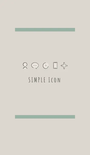 [LINE着せ替え] ベージュとカーキ : シンプル着せ替えの画像1