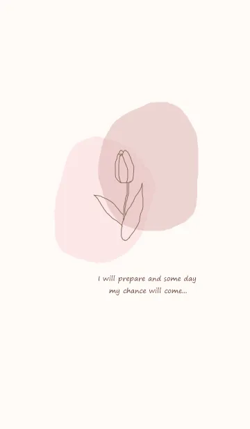 [LINE着せ替え] vintage flower / pink beigeの画像1