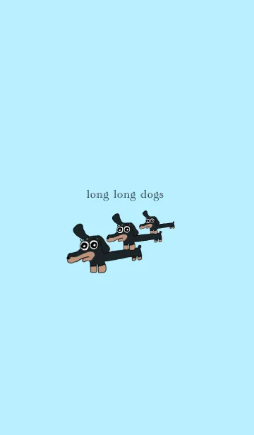 [LINE着せ替え] long long 犬の画像1