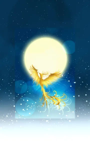 [LINE着せ替え] 運気を強力に引き寄せるフェニックス・透青の画像1