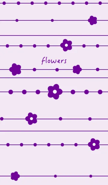 [LINE着せ替え] flowers (purple)の画像1