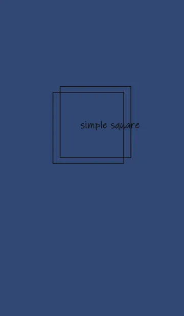 [LINE着せ替え] simple square =mat blue=の画像1
