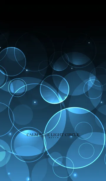 [LINE着せ替え] CALM BLUE LIGHT CIRCLEの画像1