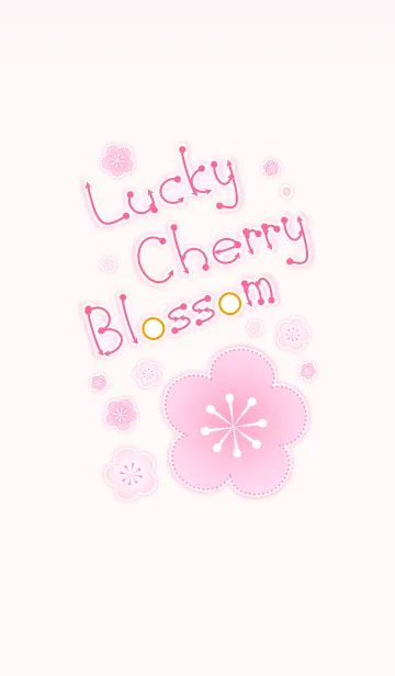 [LINE着せ替え] Lucky Cherry Blossom 2！ (Pink V.5)の画像1