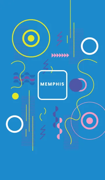 [LINE着せ替え] Memphis (Cerulean)の画像1