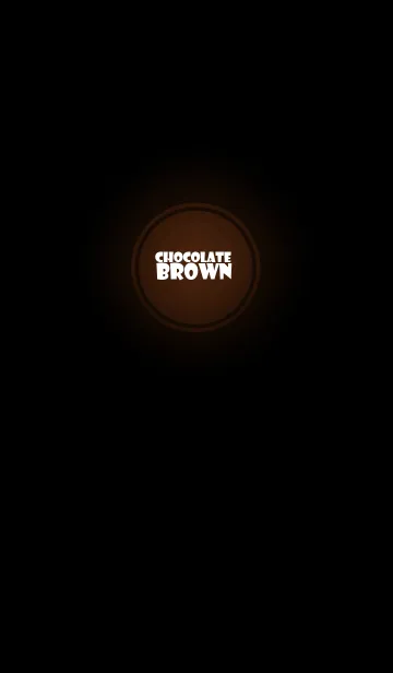 [LINE着せ替え] Chocolate Brown In Black v.6 (jp)の画像1