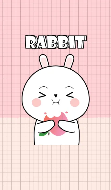 [LINE着せ替え] Minamal Cute White Rabbit 2 (jp)の画像1