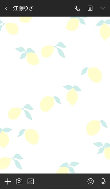 [LINE着せ替え] レモン ブラック5の画像3