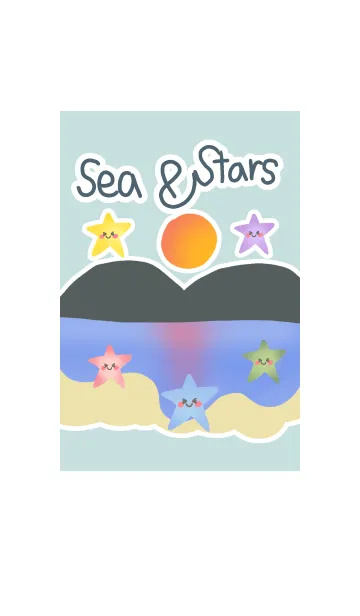 [LINE着せ替え] The sea and starの画像1