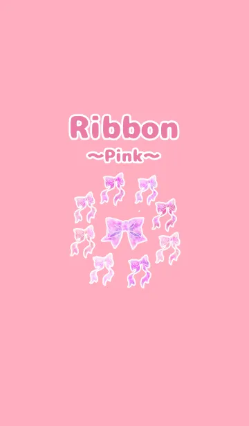 [LINE着せ替え] リボン ピンクの画像1