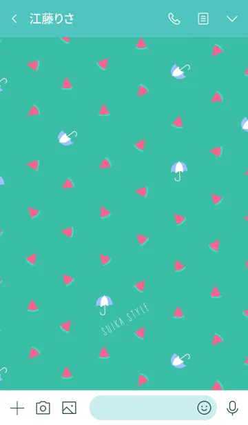 [LINE着せ替え] suika styleの画像3